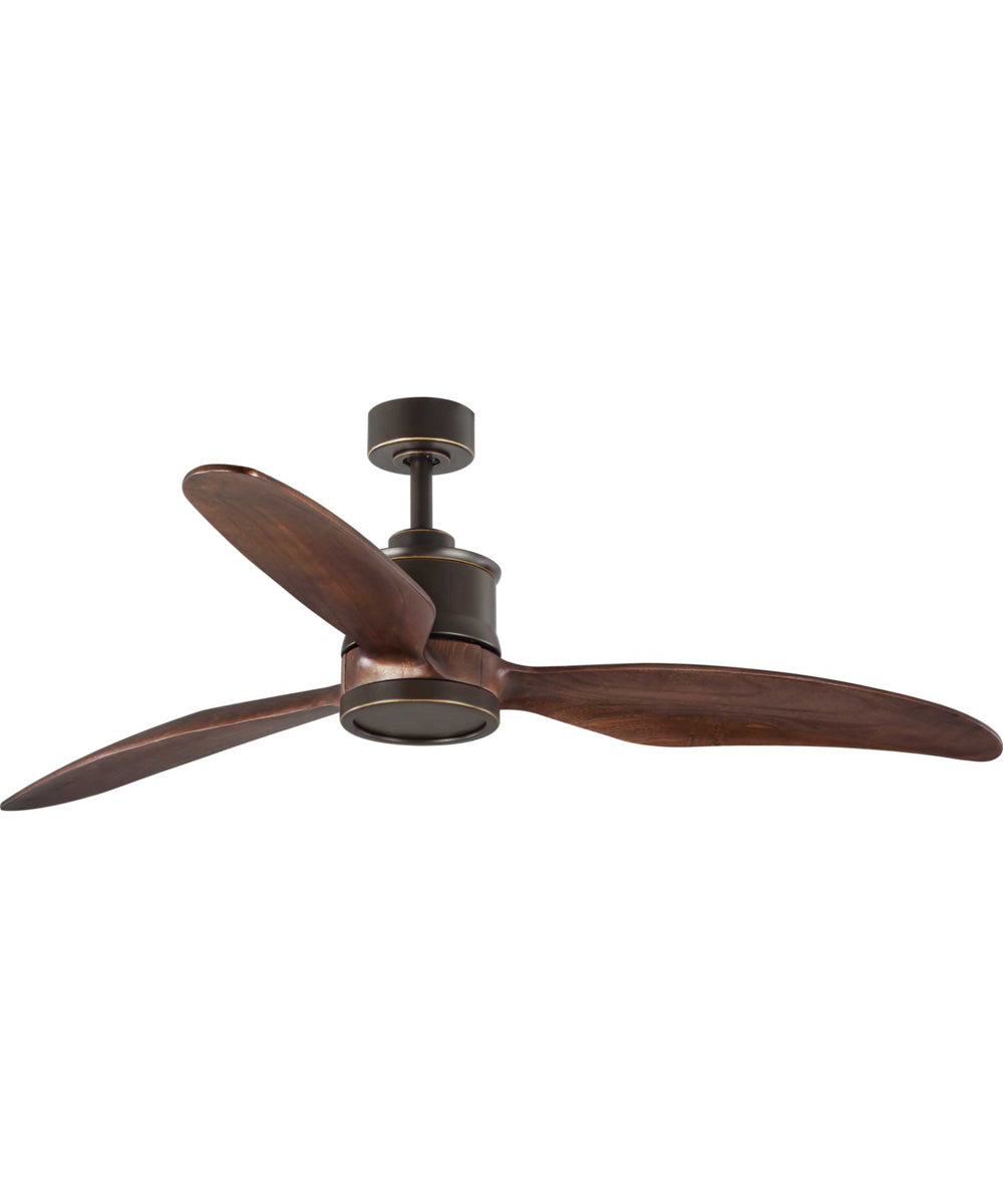 Farris 3-Blade Carved Wood 60" Ceiling Fan Oil Rubbed Bronze