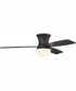 52" Daybreak 1-Light Ceiling Fan Flat Black