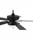52" Outdoor Pro Plus 211 White 2-Light Indoor/Outdoor Ceiling Fan Flat Black