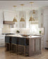 Hinton 1-Light Modern Farmhouse Pendant Vintage Brass