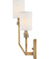 Moore 3-Light Medium Sconce in Heritage Brass