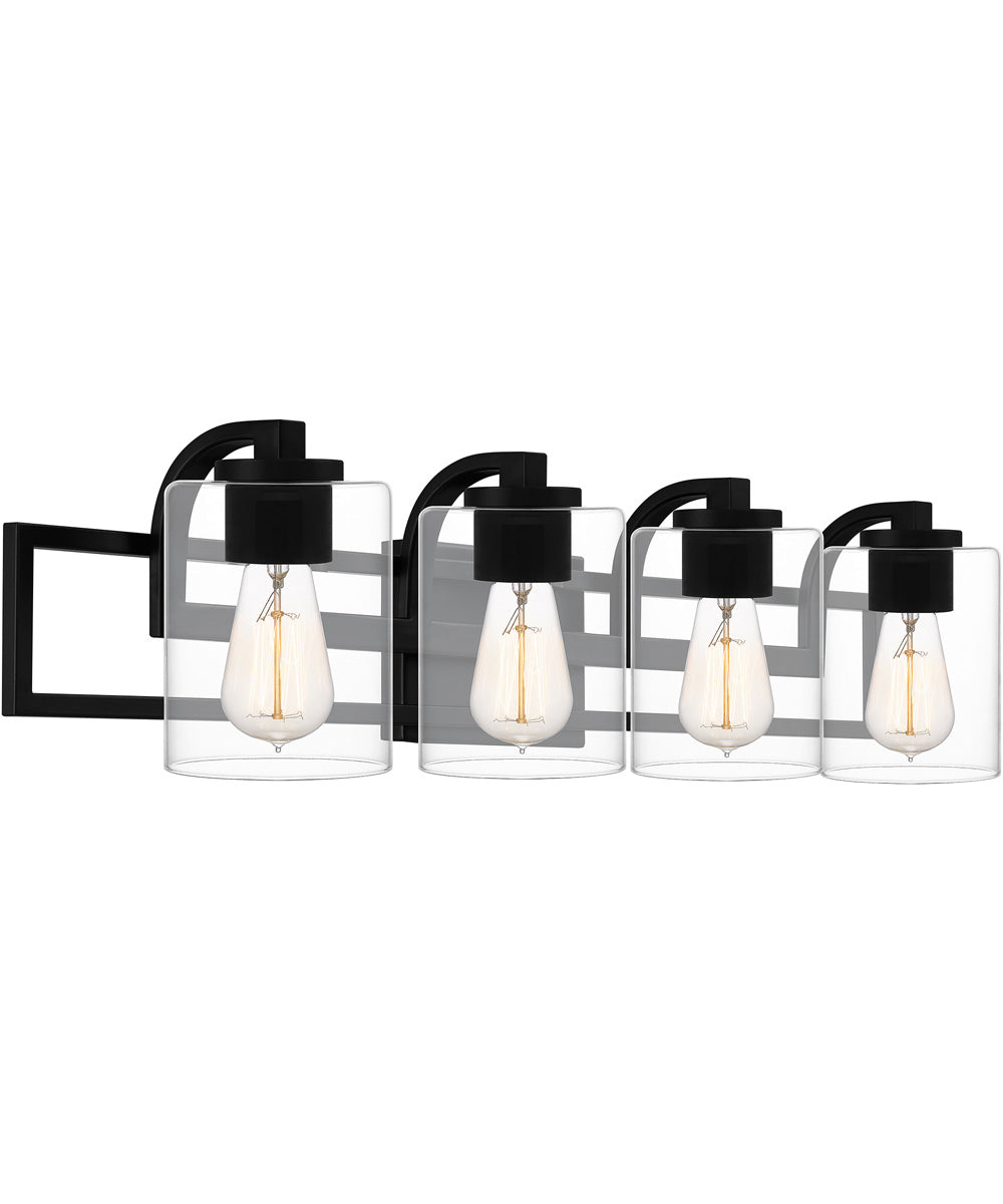 Lansdowne Extra Large 4-light Bath Light Matte Black