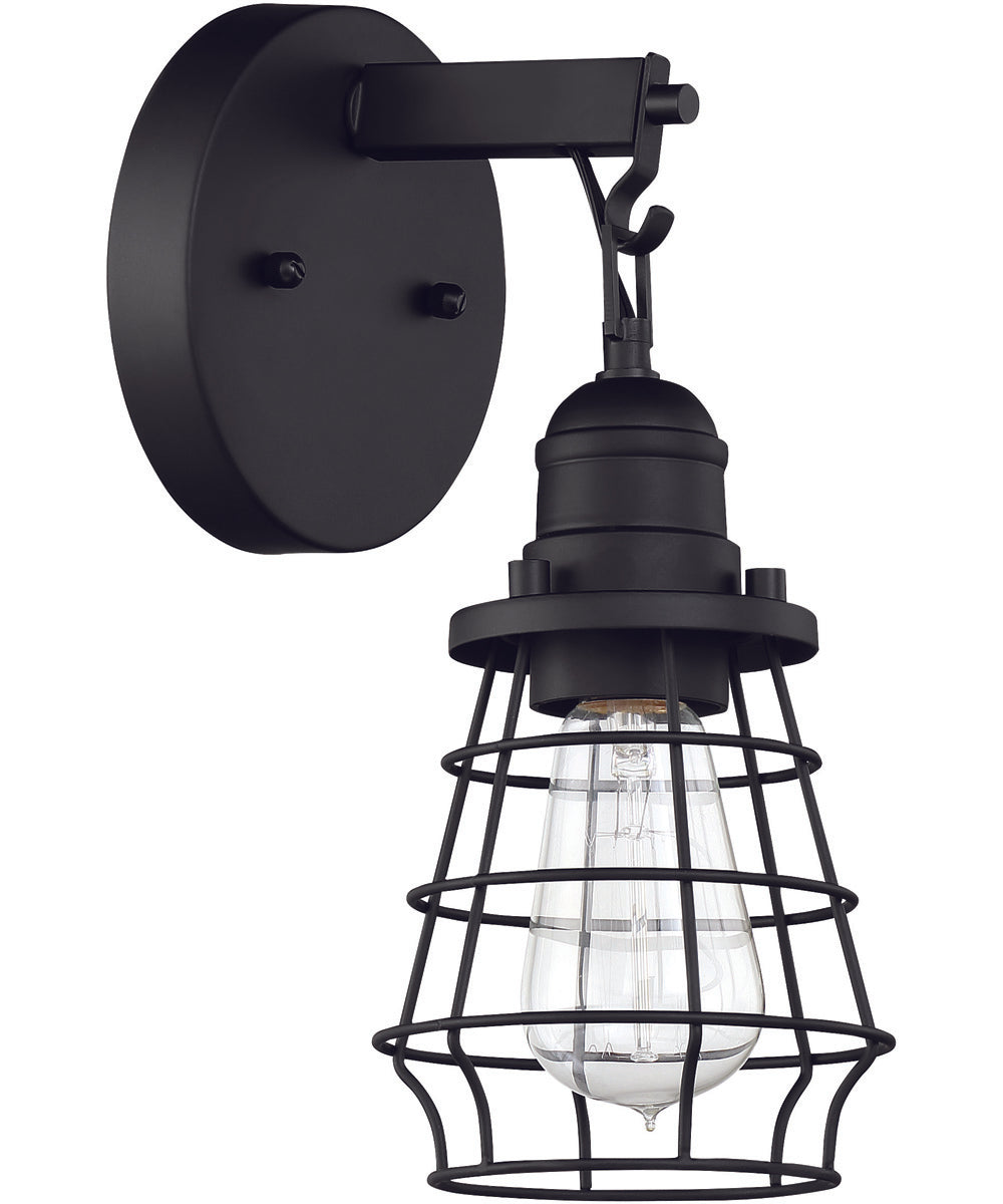 Thatcher 1-Light Wall Sconce Flat Black