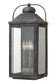 25"H Anchorage 4-Light LED Extra Large Outdoor Wall Light in Aged Zinc