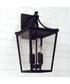 Adair 4-Light Outdoor Wall-Lantern Rain or Shine - Black