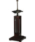 24"H Abilene  2-Light Tiffany Table Lamp Brown