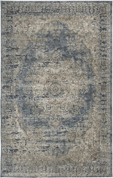 5'x7' South Medium Rug Blue/Tan