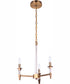 Tarryn 3-Light Chandelier Satin Brass