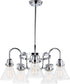 24"W Seafarer 5-Light Chandelier Polished Chrome