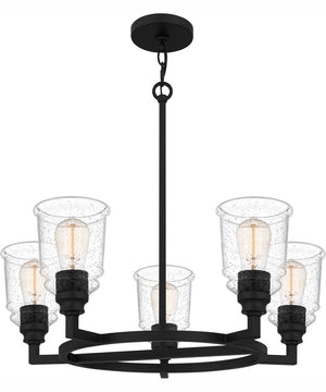 McIntire 5-light Chandelier Matte Black