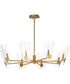 Armory 8-Light Chandelier Natural Aged Brass