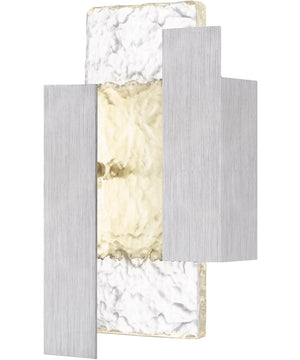 Miranda Medium Outdoor Wall Light Brushed Aluminum
