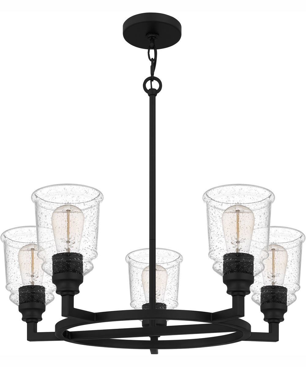 McIntire 5-light Chandelier Matte Black