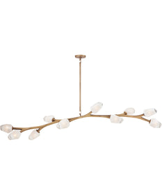 Blossom 10-Light LED Pendant Natural Aged Brass