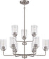Stowe 9-Light Chandelier Brushed Polished Nickel