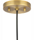 Cofield 1-Light Transitional Pendant Vintage Brass