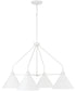 Alden 4-Light Chandelier Matte White