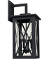 Avondale 4-Light Outdoor Wall Mount Rain or Shine - Black with Clear Glass