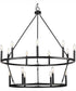Gilliam 9-Light New Traditional Chandelier Matte Black