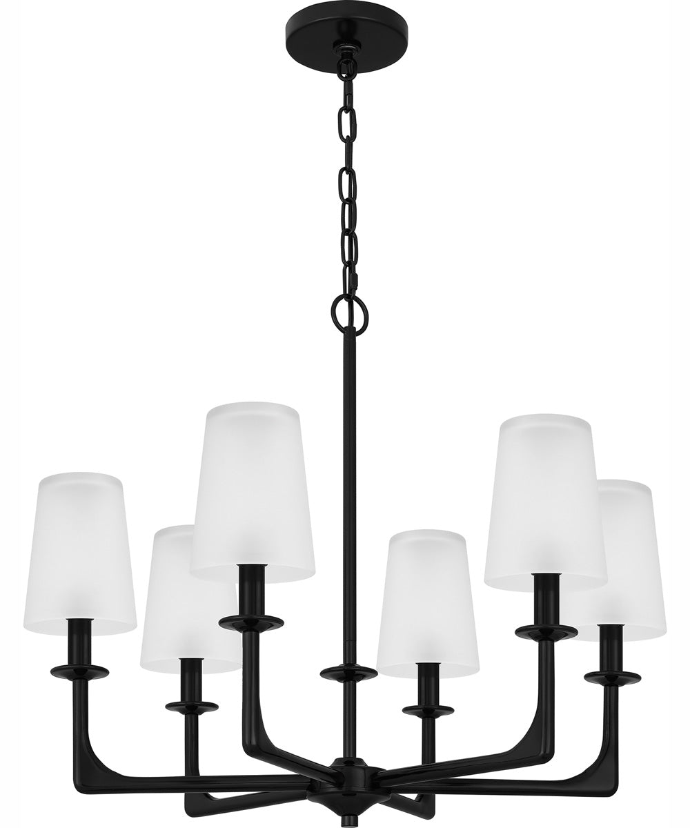 Hough 6-light Chandelier Mystic Black