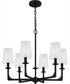 Hough 6-light Chandelier Mystic Black