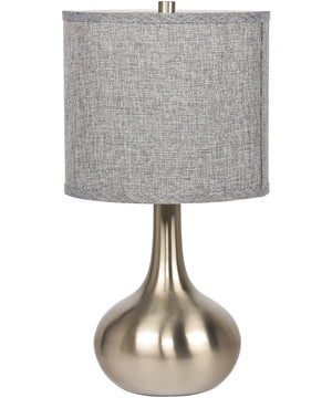 1-Light Table Lamp Brushed Polished Nickel