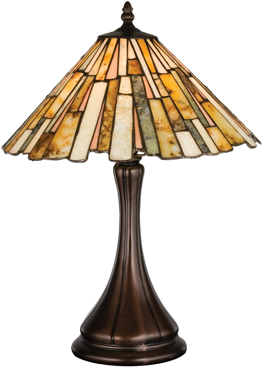 17"H DeLighta Jadestone Accent Lamp