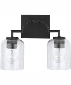 Carter 2-Light Vanity Matte Black