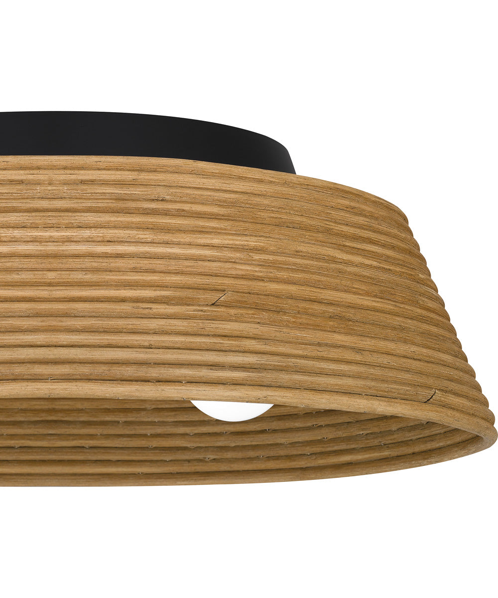 Quoizel Flush Mount Large 3-light Flush Mount Matte Black