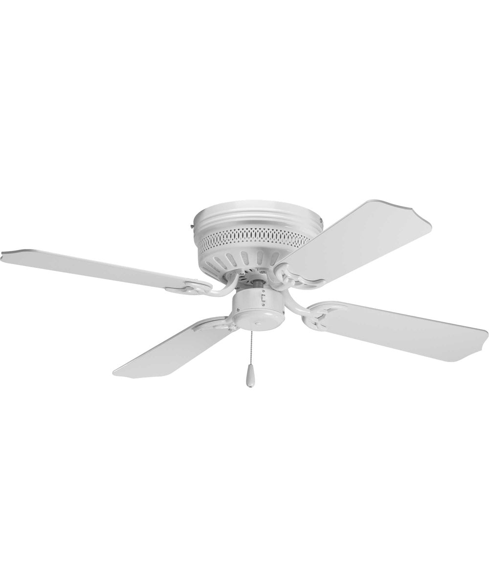 AirPro 42" 4-Blade Hugger Ceiling Fan White