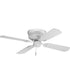 AirPro 42" 4-Blade Hugger Ceiling Fan White