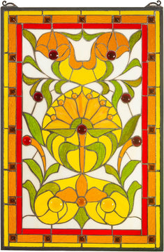 30"H x 20"W Picadilly Stained Glass Window