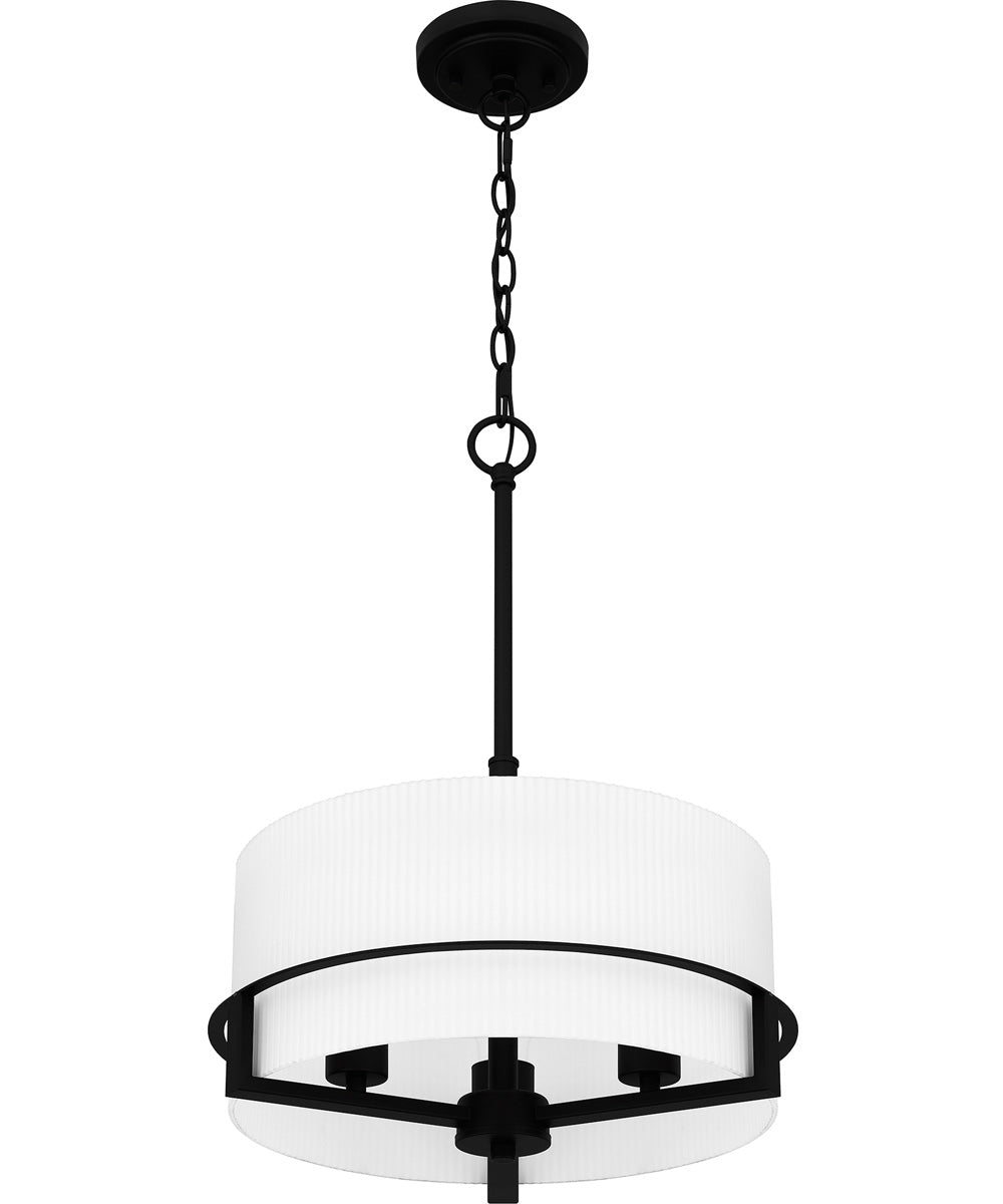 Seymour Large 3-light Pendant Matte Black