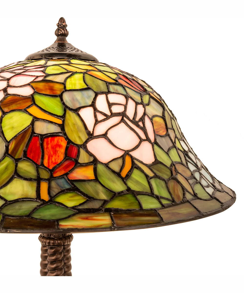 23" High Tiffany Rosebush Table Lamp