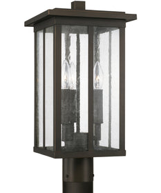Barrett 3-Light Outdoor Post-Lantern Rain or Shine - Oiled Bronze