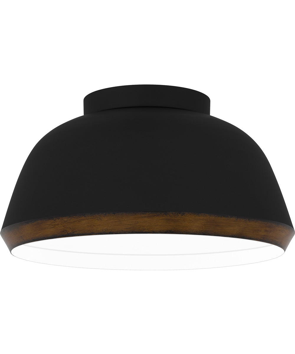 Tamara Medium 3-light Flush Mount Matte Black