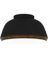 Tamara Medium 3-light Flush Mount Matte Black