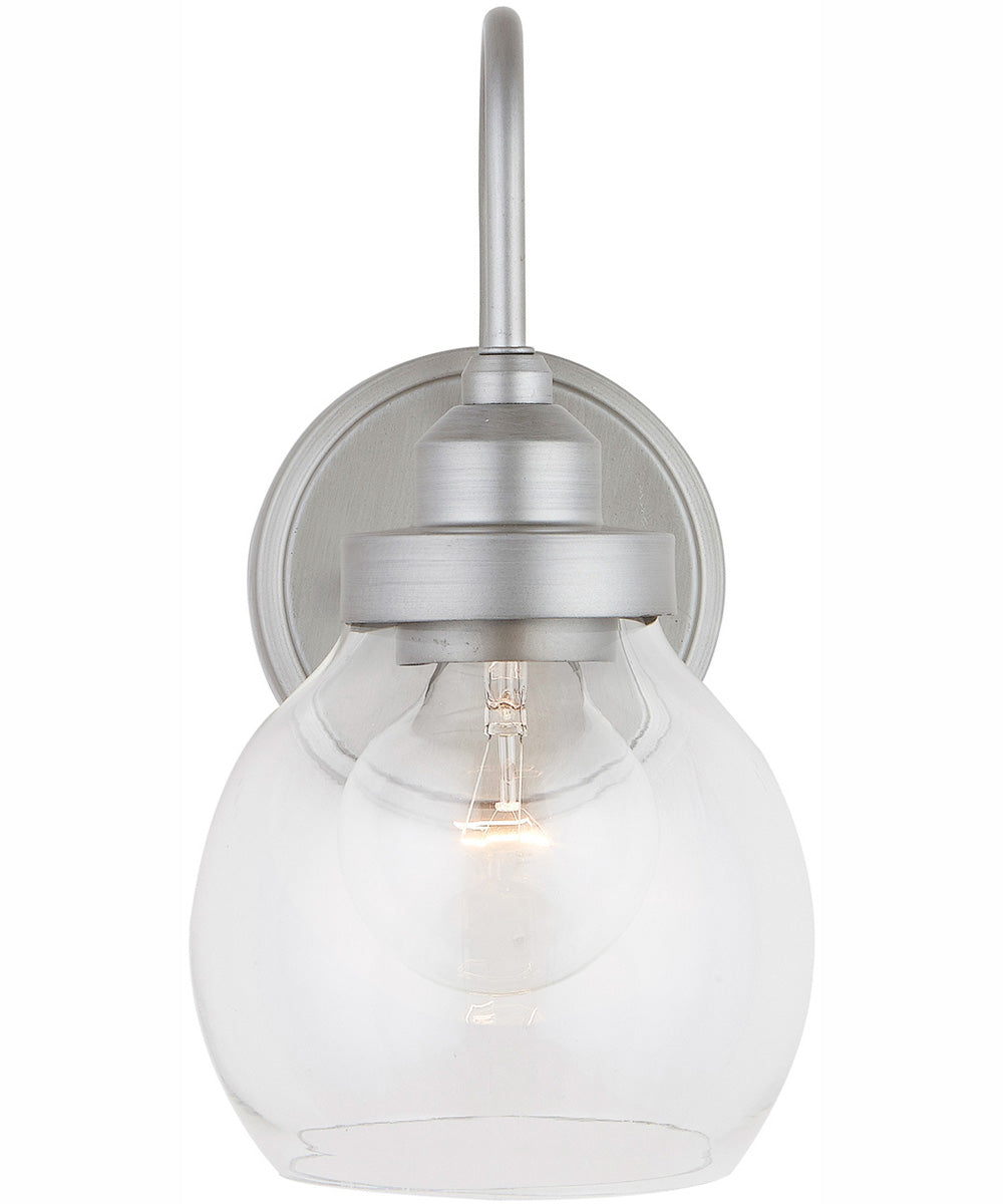 Daphne 1-Light Sconce Brushed Nickel Painted