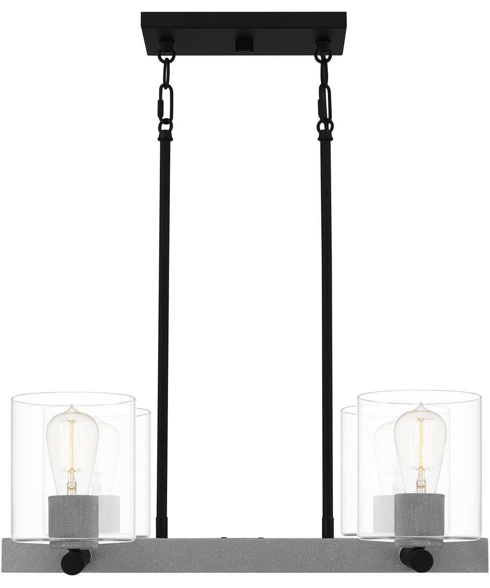 Caldwell 4-light Island Light Matte Black