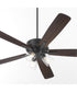 52" Ovation 3-light LED Ceiling Fan Matte Black