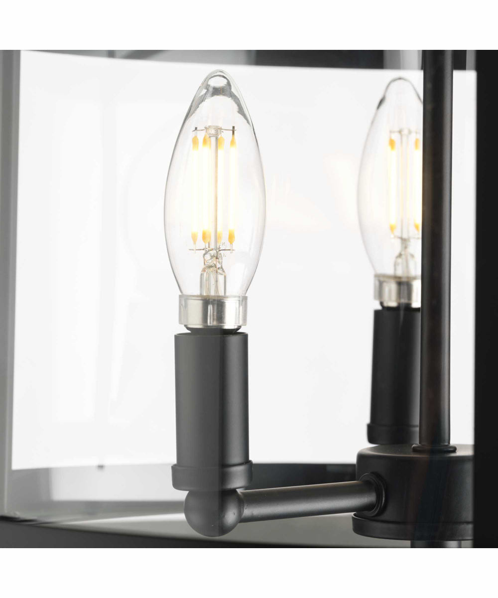 Gilliam 13 in. 3-Light New Traditional Semi-Flush Mount Matte Black