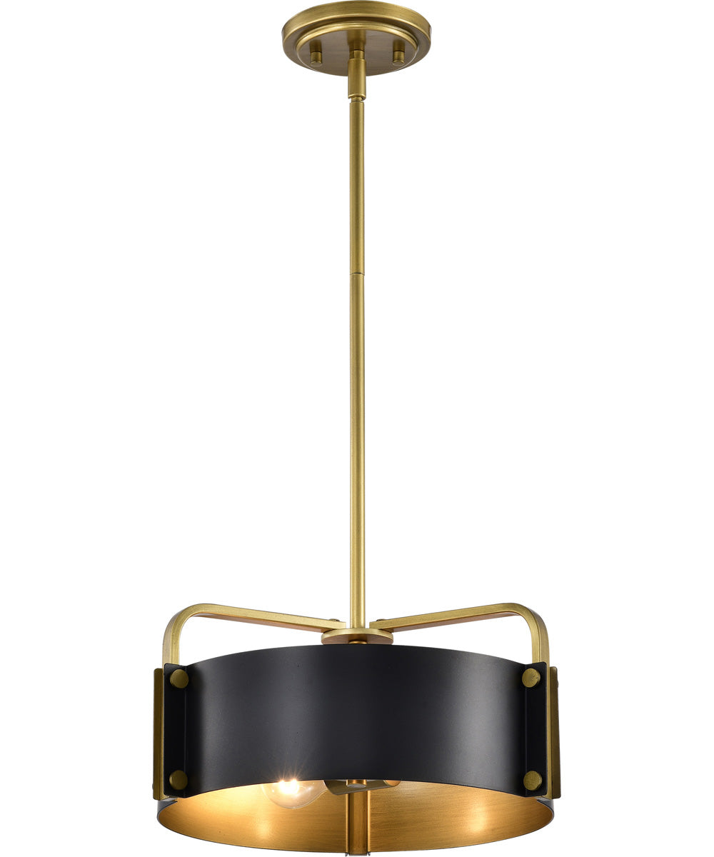 Altos 3-Light Pendant Matte Black