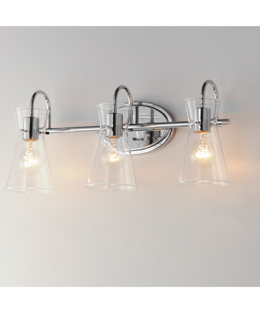 Ava 3-Light Bath Vanity Polished Chrome