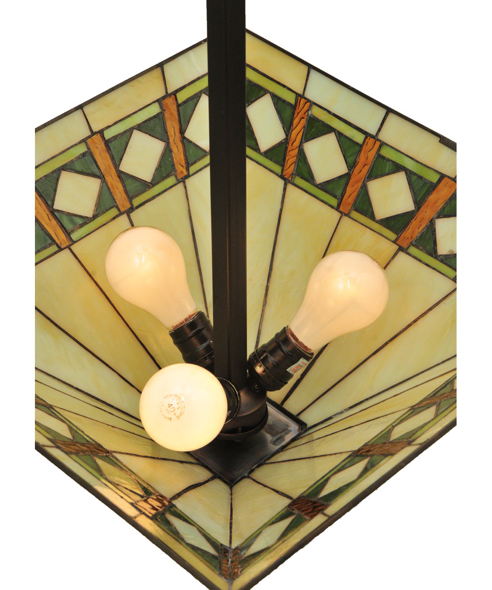 24"W Diamond Band Mission Inverted Pendant