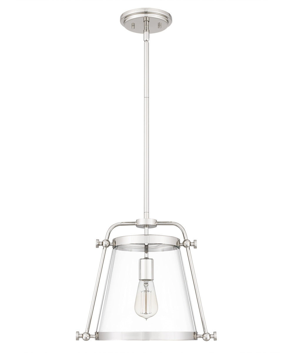 Cardiff Small 1-light Mini Pendant Polished Nickel