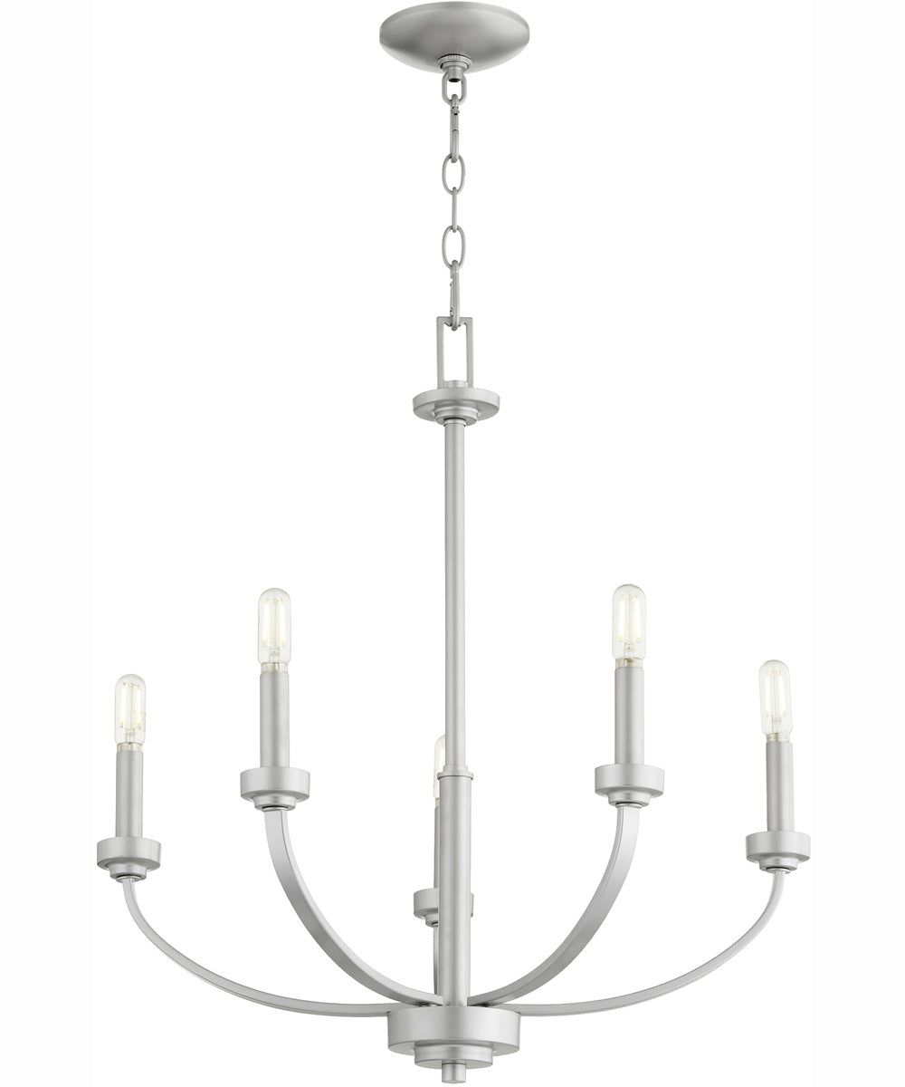 Reyes 5-light Chandelier Classic Nickel