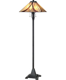 Asheville Medium 2-light Floor Lamp Valiant Bronze