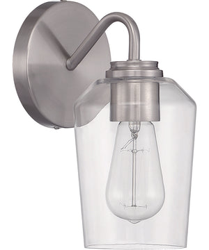 Shayna 1-Light Wall Sconce Brushed Polished Nickel