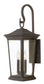 25"H Bromley 3-Light Medium Outdoor Wall Light in Oil Rubbed Bronze