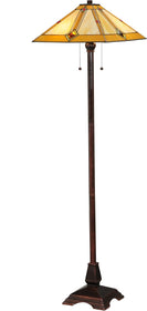 62"H Diamond Mission Floor Lamp